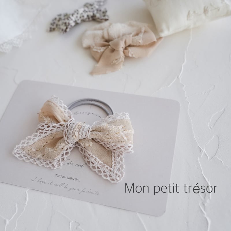 即納】ribbon hair tie | K du ciel