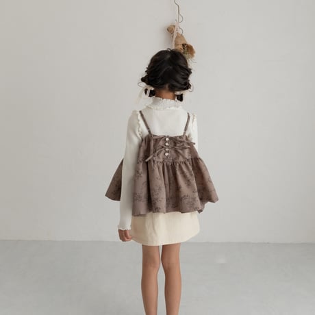 【order】lily volume camisole / mocha blossom