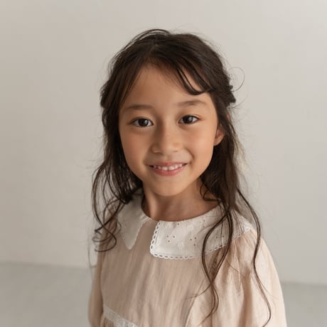 【即納】volume sleeve blouse : smoky pink