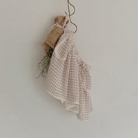 【order】gather skirt ：pink ginghamcheck