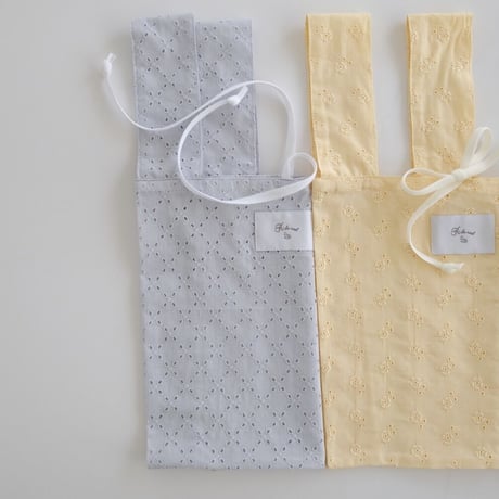 【即納】small sub bag : sky blue gingham check﻿ / lace﻿