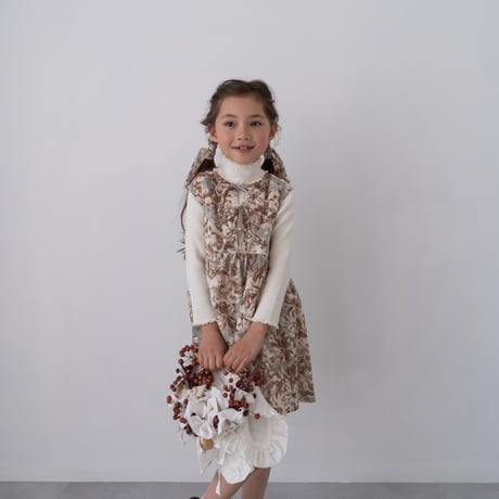 【reserve】ruban dress : mocha blossom