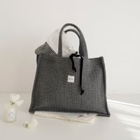【order】Midi / Nubi Square Tote : gray
