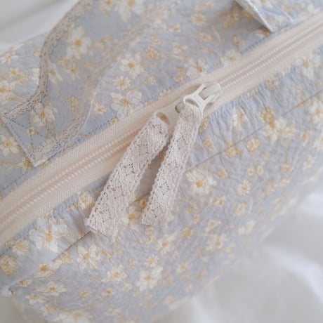 【即納】vanity case : clear sky flower