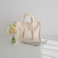 【order】Midi / Bijou / Nubi Square Tote  : cream