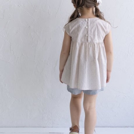 crepe blouse :  mist flower