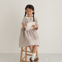 【order】cotton candy collar dress : milk tea pink