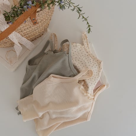 【即納】mellow rib camisole : 3color