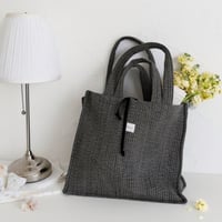 【order】Grande / Nubi Square Tote : gray
