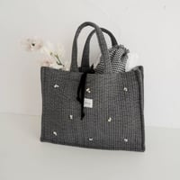 【order】Midi / Bijou / Nubi Square Tote  : gray