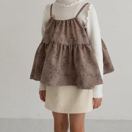 【order】lily volume camisole / mocha blossom