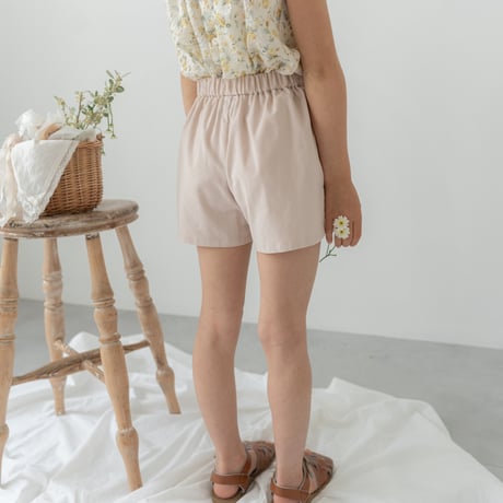 【即納】ruban short pants : cream pink corduroy