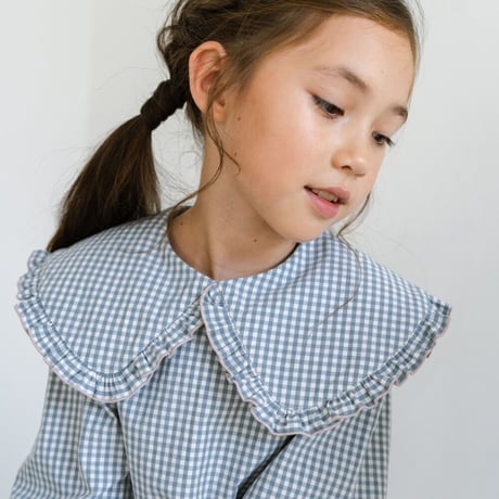 【即納】frill big collar dress ： charme citron yellow