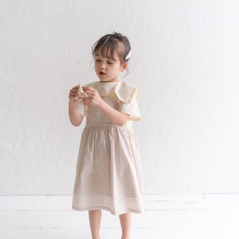 apron dress : smoky pink lace | K du ciel