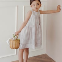 【order】lily volume camisole dress / pink gingham check