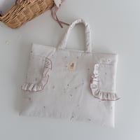 【order】frill pocket lesson bag