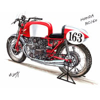 Honda RC160 (フレーム付きポスター)