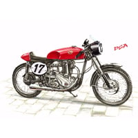 BSA Cafe Racer (フレーム付きポスター)