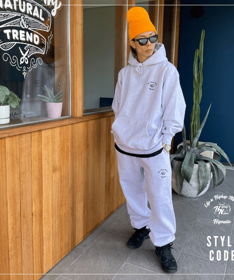 One Point Botanical Pants【ASH GREY】
