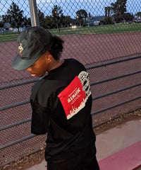 illmatic Vinyl Records T-Shirt Red×Black