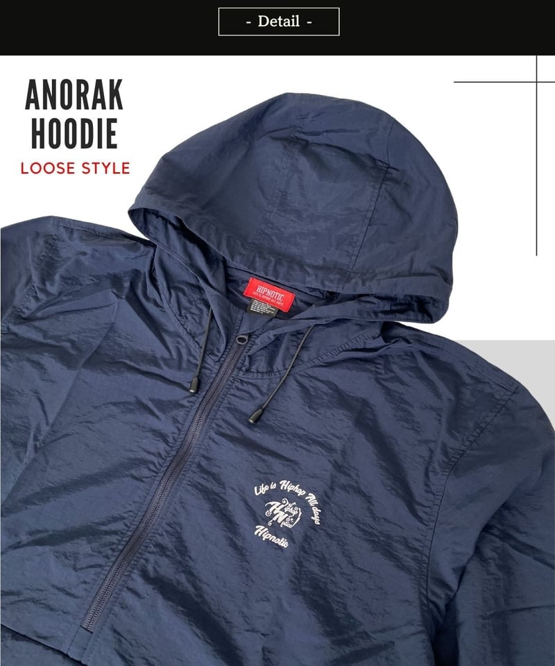 NYLON ANORAK HOODIE【NABY】 | Hipnotic Wear