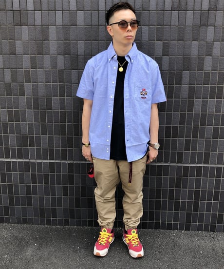 OX FORD EMBROIDERY  SHIRT  長袖