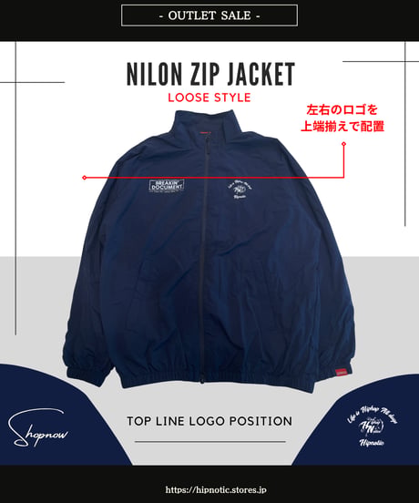 【OUTLET】NYLON ZIP JECKET - NABY
