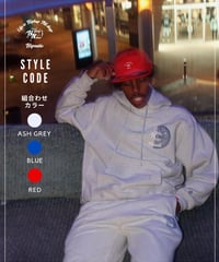 50% HARF MIX HOODIE【ASH GREY】