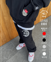 50% HARF MIX SWEAT PANTS【BLACK】