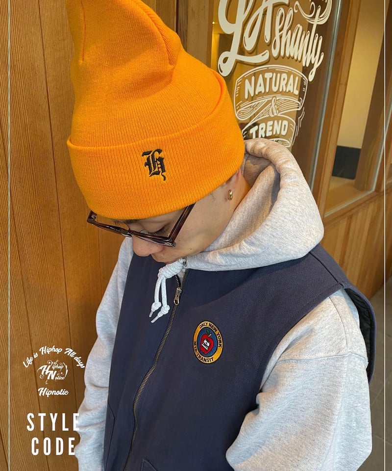 Old English H Logo Knit Cap【7色】 | Hipnotic Wear Old English H Logo Knit Cap【7色】 | Hipnotic Wear