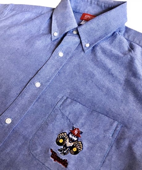 OX FORD EMBROIDERY  SHIRT  長袖