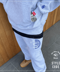 50% HARF MIX SWEAT PANTS【ASH GREY】