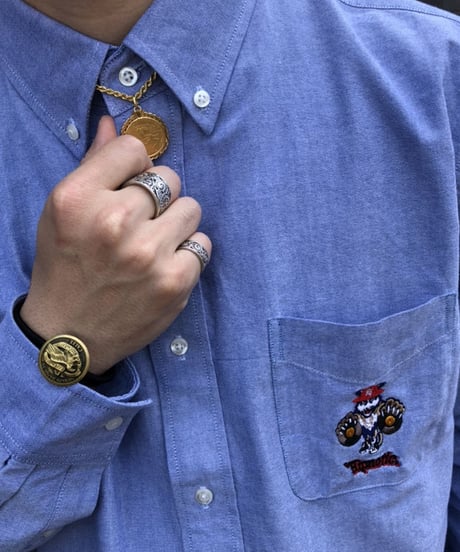 OX FORD EMBROIDERY  SHIRT  長袖