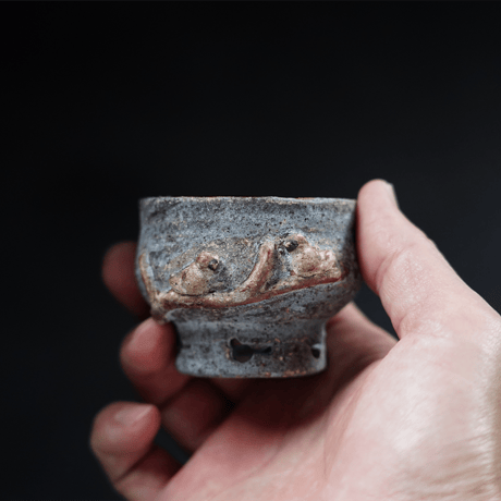 梅本尋司　U-38-1　杯　抜け雀