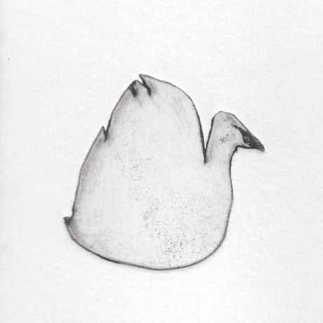 古屋郁　銅版画　14「白鳥」　ed.1/7