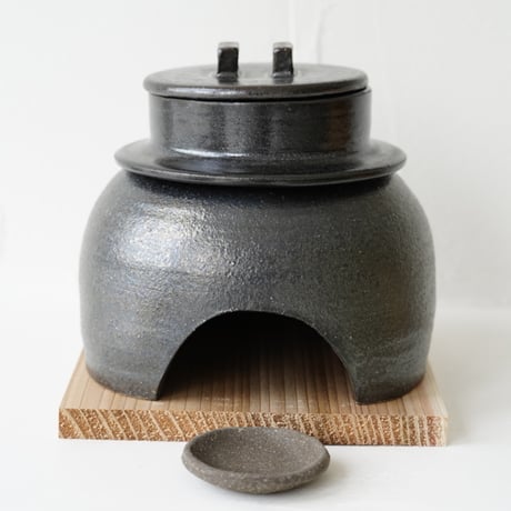 NO.22　大杉康伸　かまどはん（1合炊き）　艶黒×黒