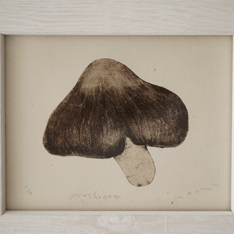 古屋郁　銅版画　23「Mushroom」　ed.1/7