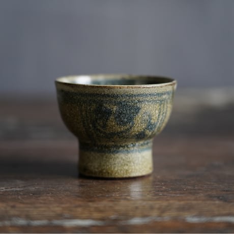 梅本尋司　U-84-3　青花杯　安南・バッチャン