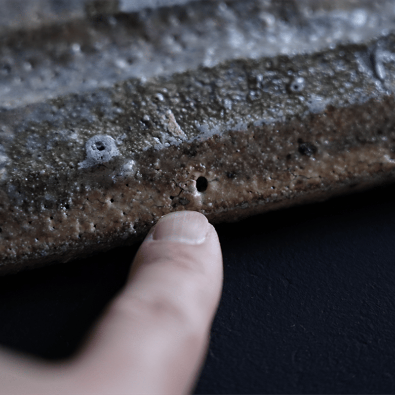 NO.204 八田亨 白掛tile plate 正方中 | JIBITA