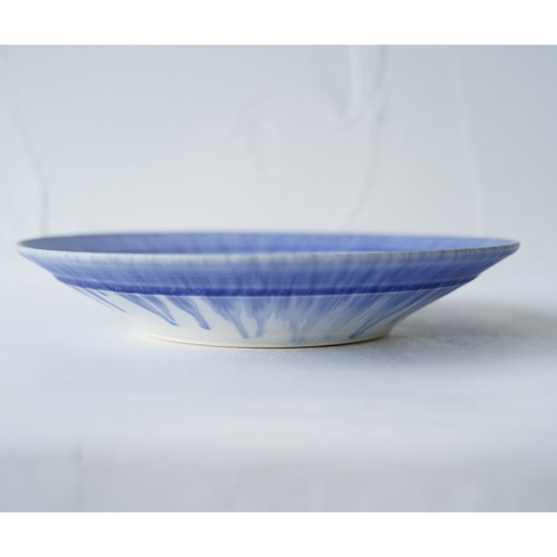 NO.22-D 岩崎龍二 Φ24㎝ 8寸リム皿 紫匂 | JIBITA