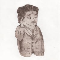 古屋郁　銅版画　31「アインシュタインの人形」　ed.1/7