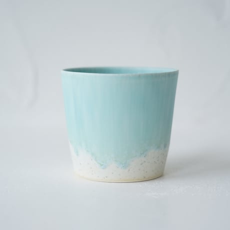 NO.4-C　　岩崎龍二　蕎麦猪口　　　アイスグリーン