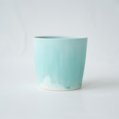 NO.4-D　　岩崎龍二　蕎麦猪口　　　アイスグリーン