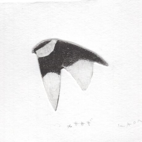 古屋郁　銅版画　18「カササギ」　ed.1/7