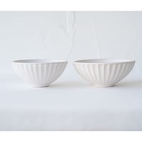 N▶400　　しのぎ碗　　white