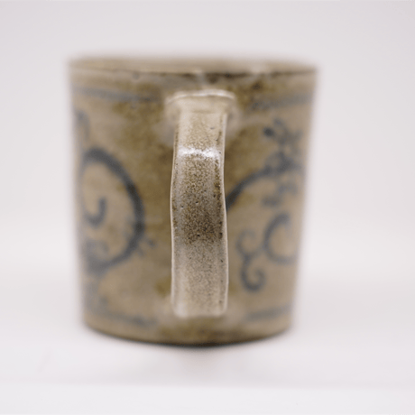 梅本尋司　U-80-5　青花マグカップ　唐草