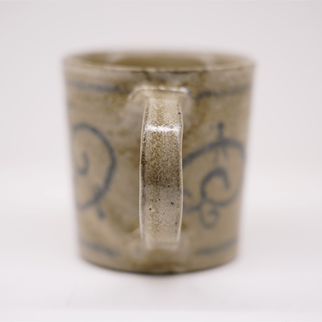 梅本尋司　U-80-1　青花マグカップ　唐草