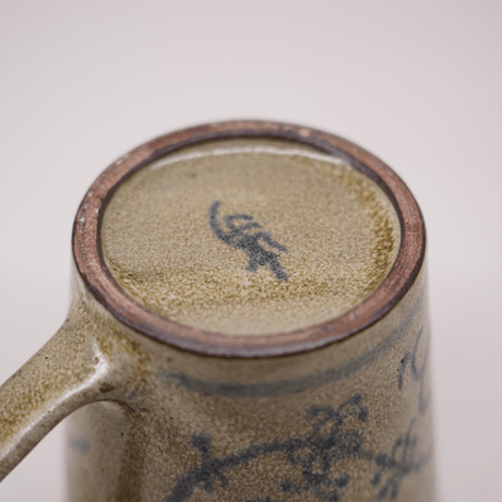 梅本尋司　U-80-1　青花マグカップ　唐草