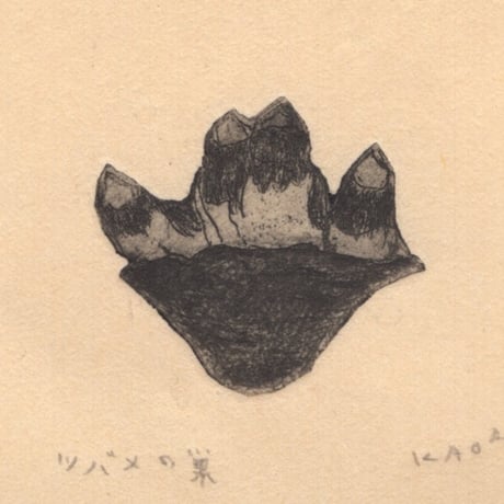 古屋郁　銅版画　56「燕の巣」　ed.2/7