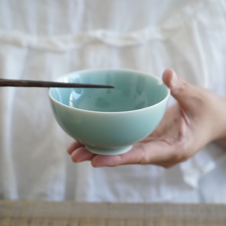 青木昌勝　青磁飯碗　小